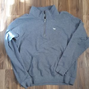 Oversized 3/4 zip pull over